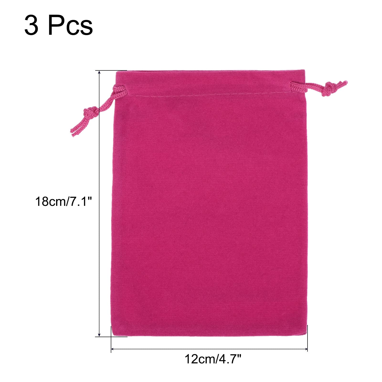 Sourcingmap Pet Supplies pochette microfibre 18x12 rose x3