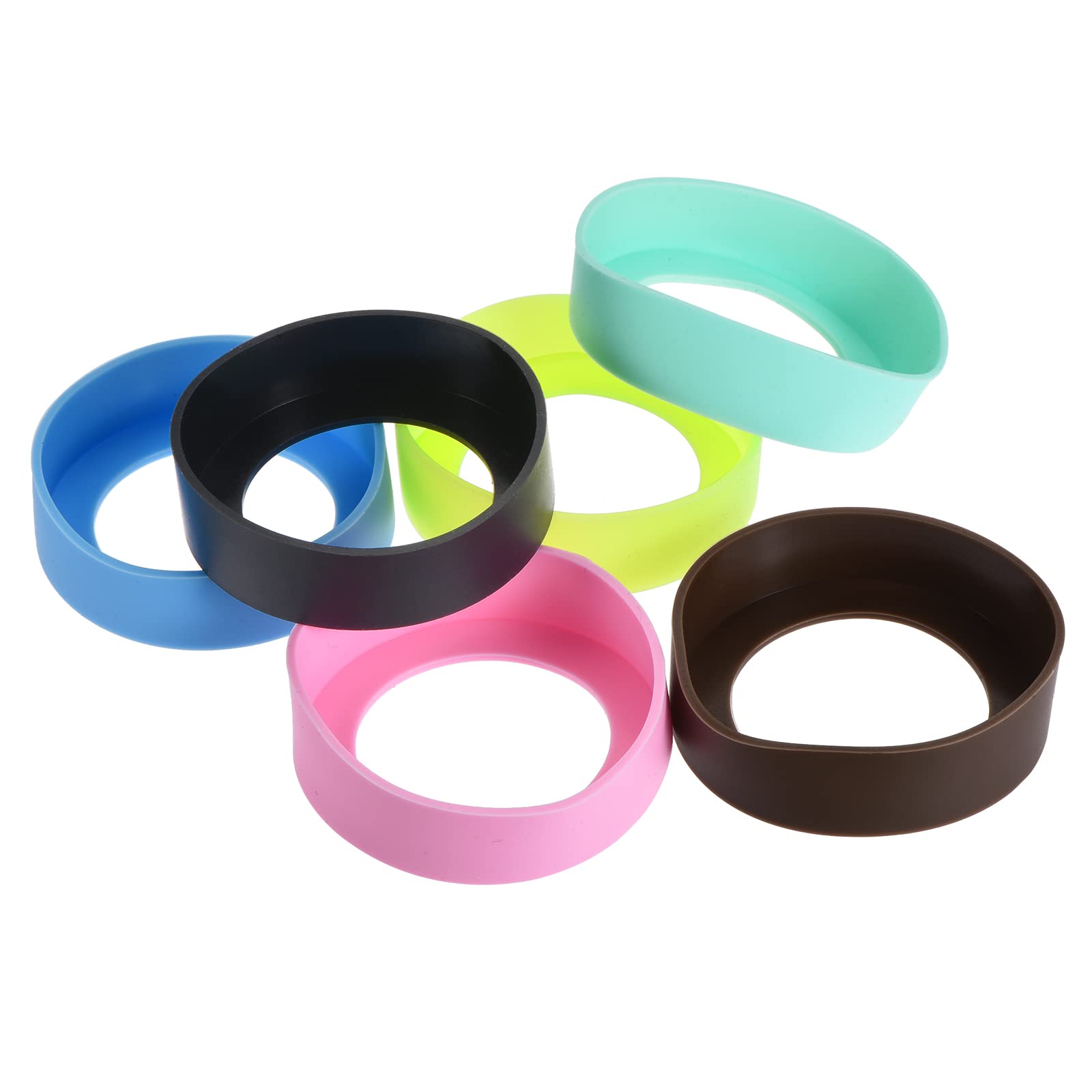 Sourcing Map Home Protège-bouteille Silicone 62mm 6 Couleurs Lot 6