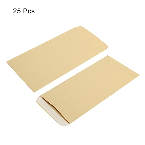 sourcing map #6 enveloppes jaunes 25 pièces autoadhésives 23x12 cm