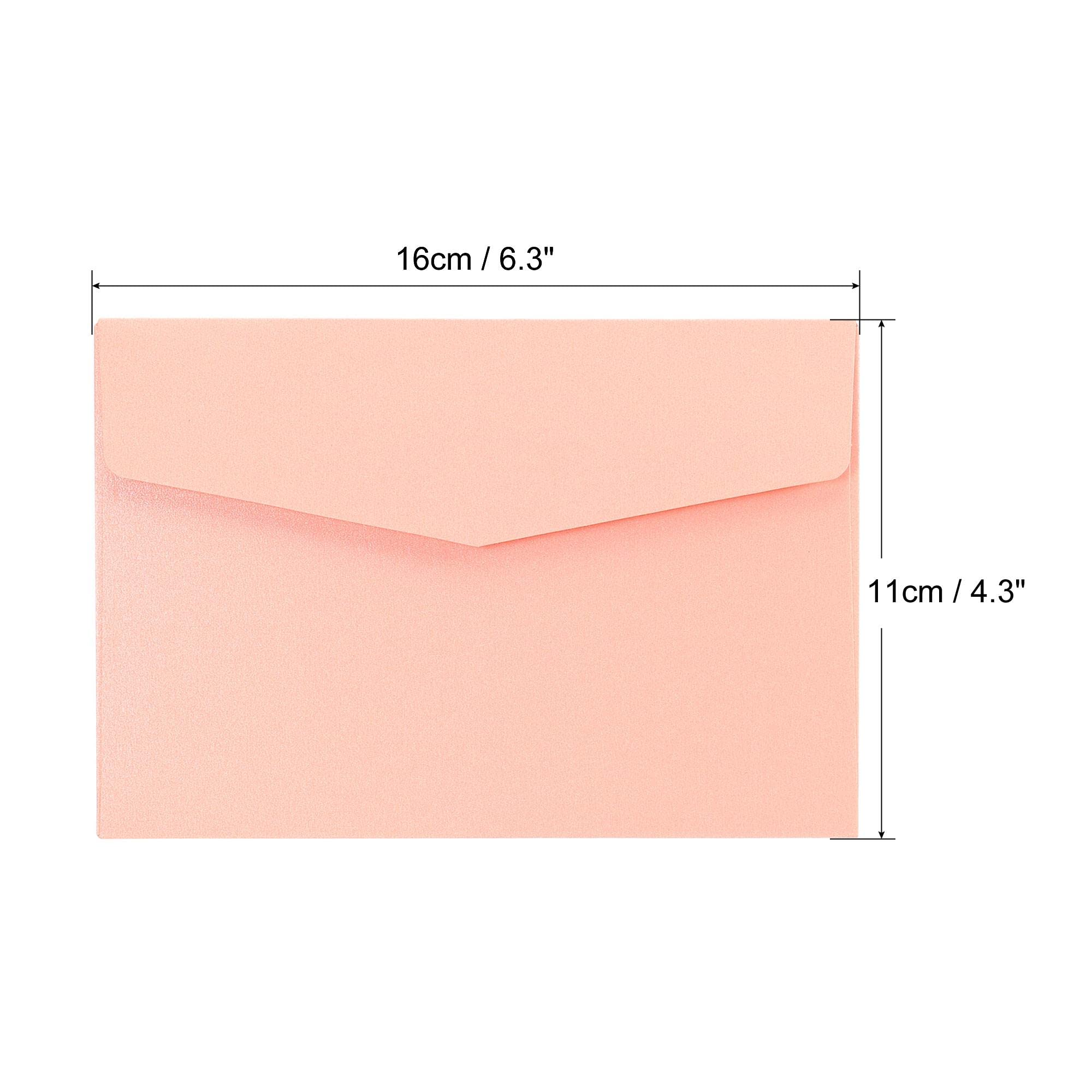 sourcing map Enveloppe 11x16 cm Rose Lot 25 Invitation