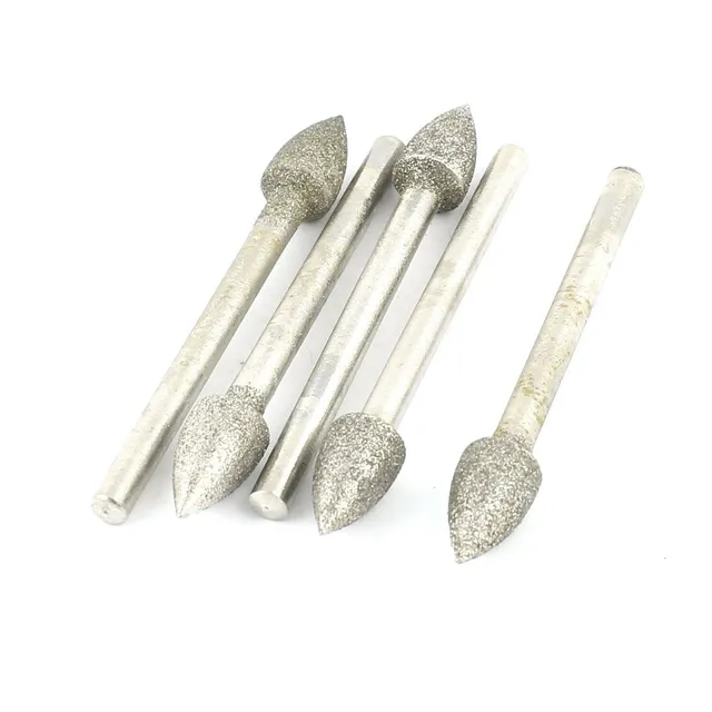 sourcing map fraise diamant conique 3x6 mm lot 5
