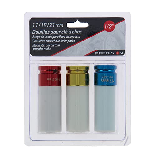 Precision Steel douilles clé à choc 1/2" 17-19-21 mm
