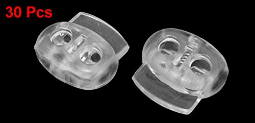 Sourcing Map Arrêt de cordon plastique 4,5 mm x30
