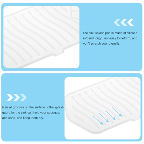 Sourcingmap tapis robinet silicone blanc 61 cm