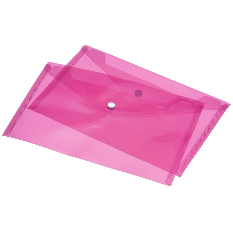 sourcing map chemise A4 rose lot 12 plastique PP