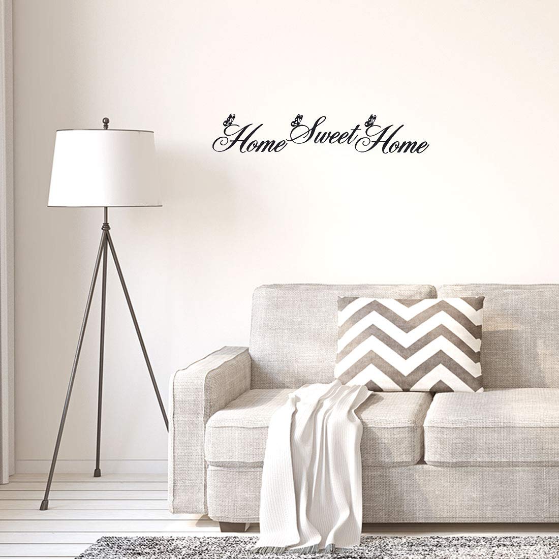 sourcing map sweet domicile sticker mural PVC 60x13 cm
