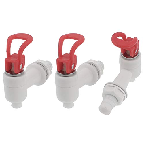 sourcingmap Robinet Distributeur Eau Plastique 17mm Lot 3 Blanc