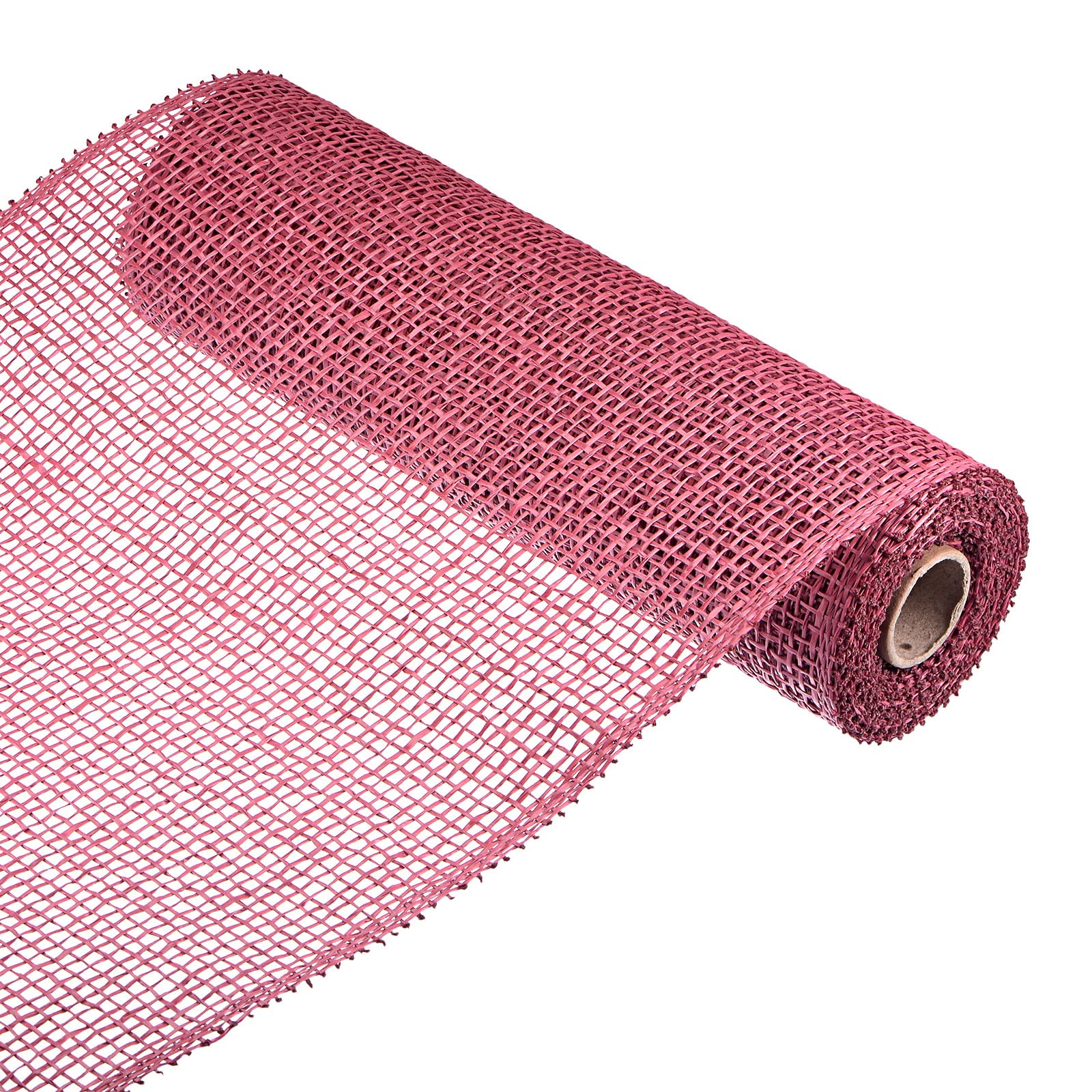 sourcing map Toile de jute PP bordeaux 25,4cm x 5 yards