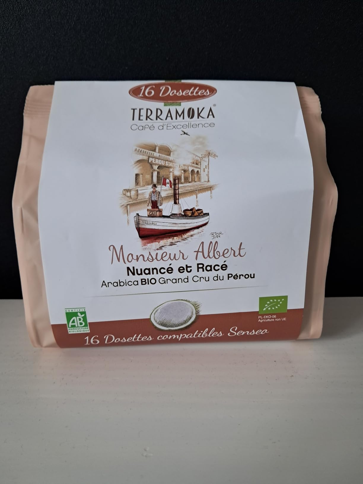 Terramoka La Signature dosettes Senseo bio coffret 96