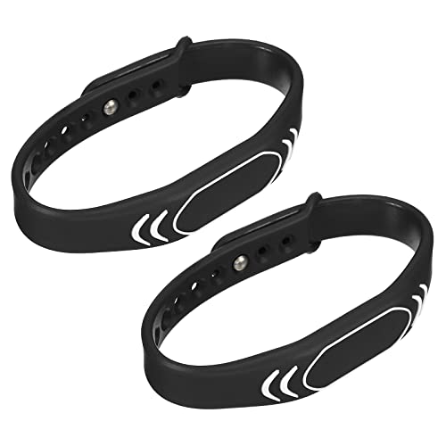sourcing map Bracelet RFID 125KHz TK4100 noir 2 pièces
