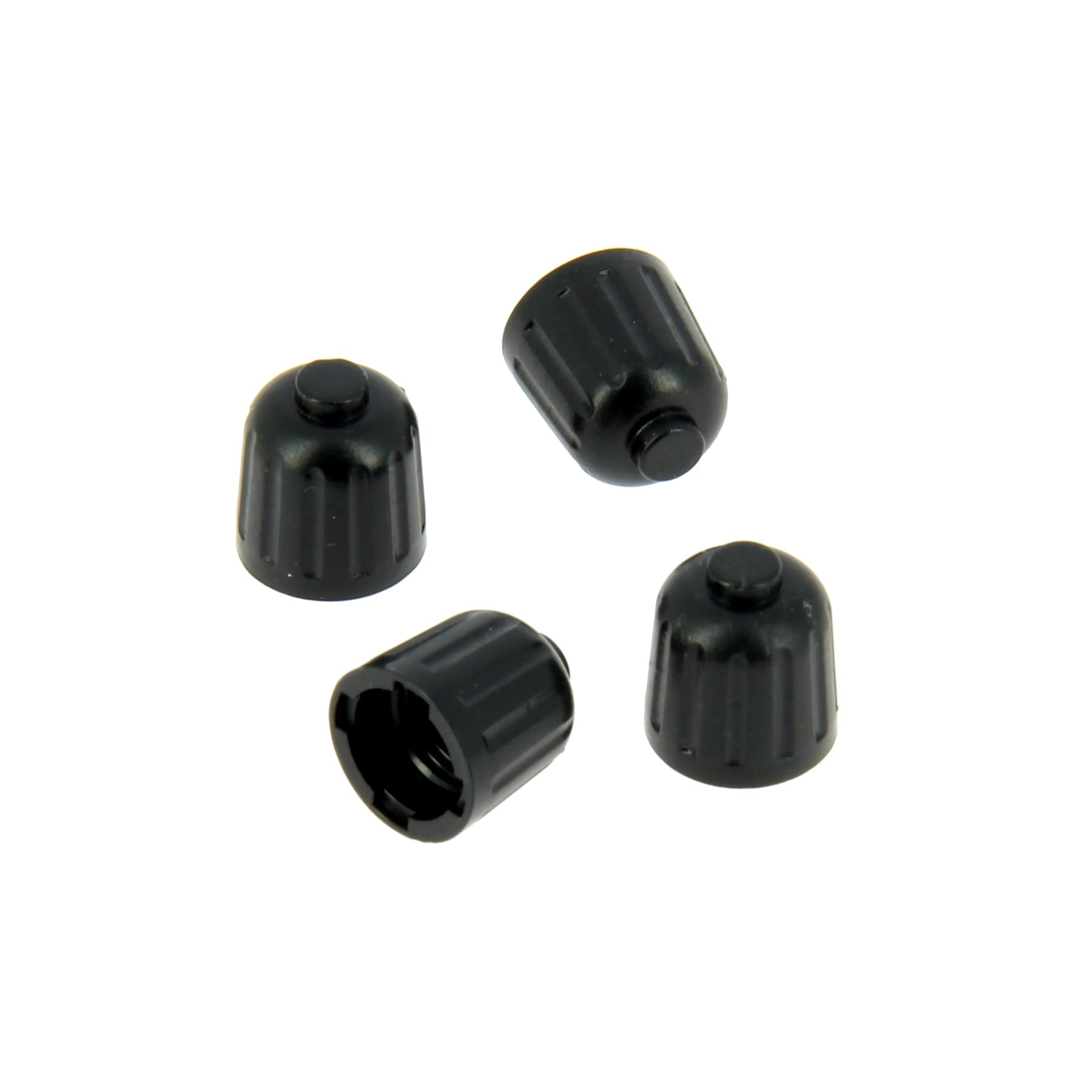 Precision Steel bouchon valve pneu auto noir 4 pcs