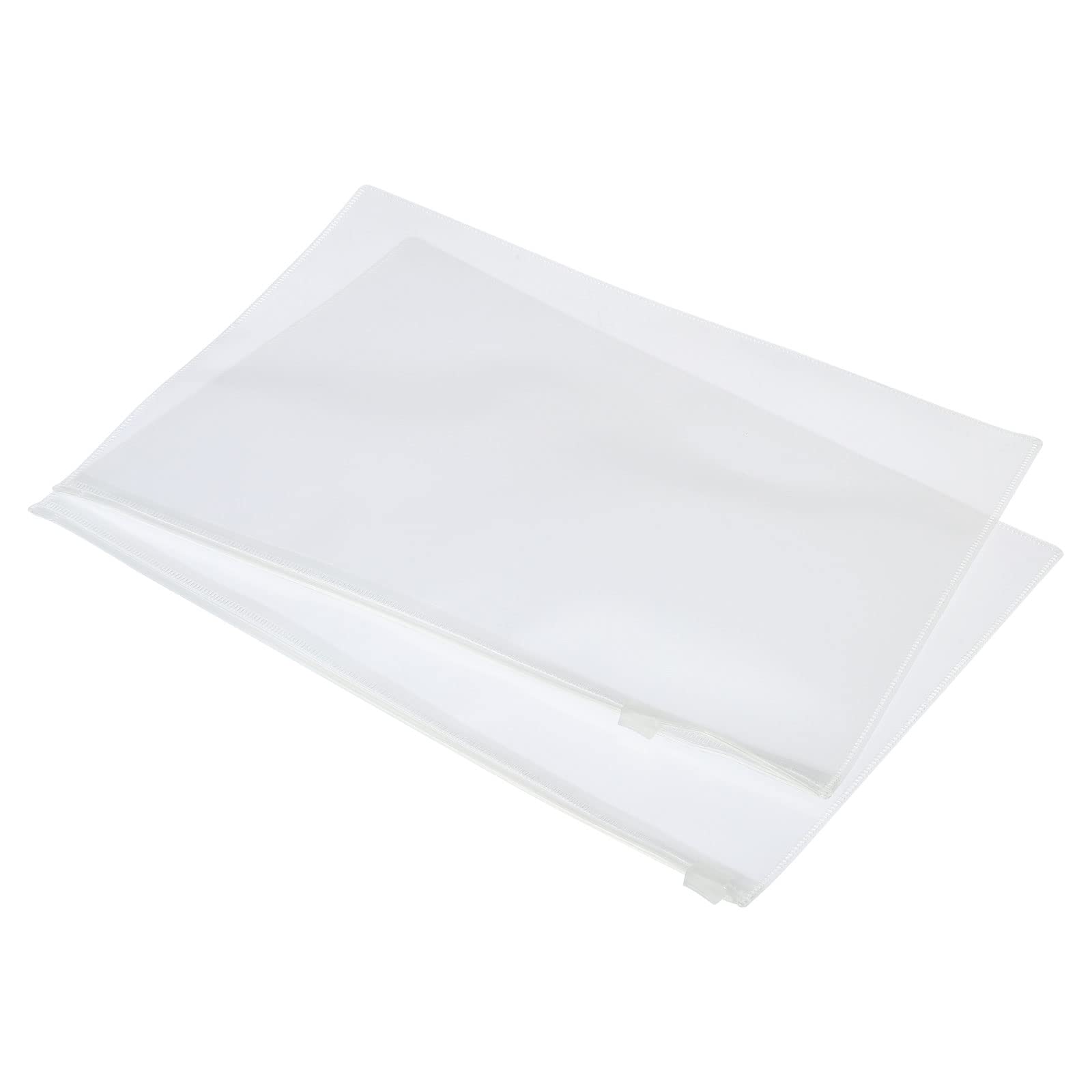 sourcing map pochette zippée A5 blanche lot 5 imperméable