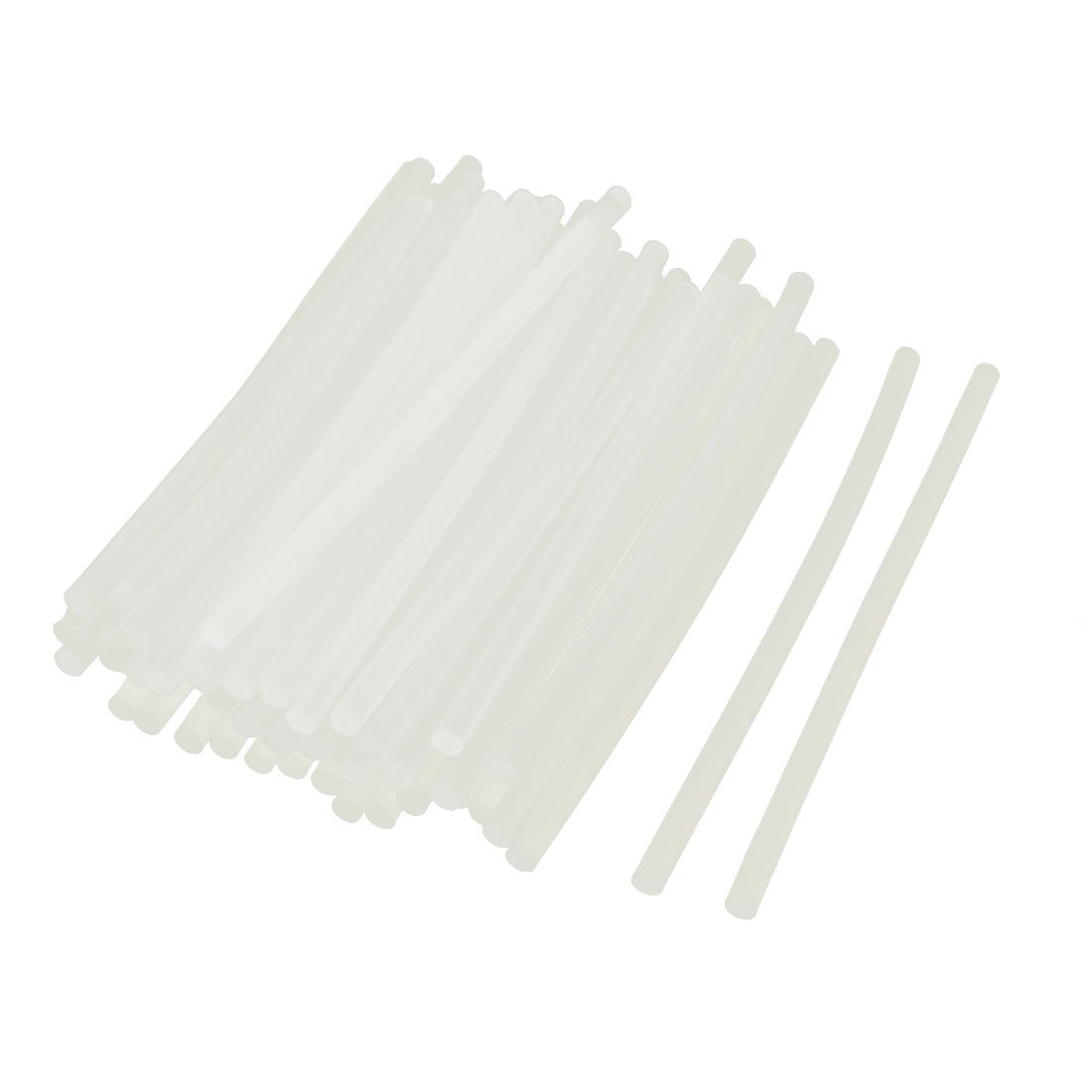 sourcing map Bâtons colle thermofusible 7x190mm transparents 50 pcs