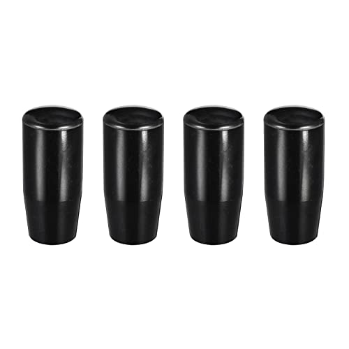 Sourcingmap Bouton Moletée Femelle M10x50mm Noir Lot 4
