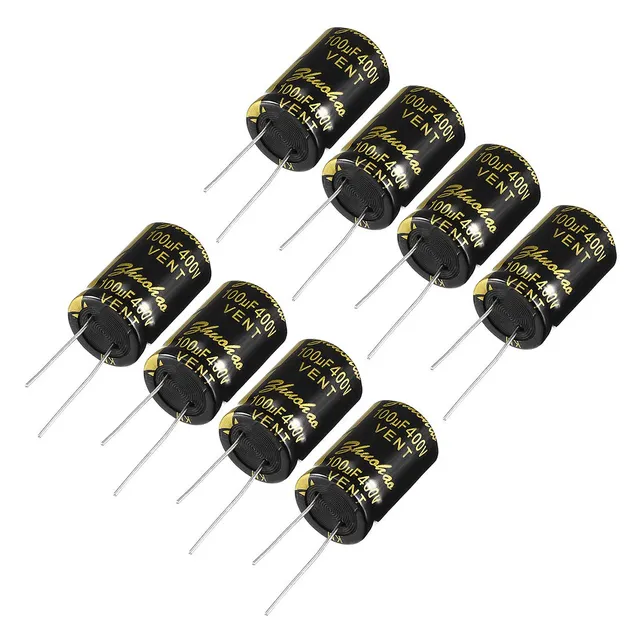 Sourcing Map Condensateur 100uF 400V 18x28mm x8 radial