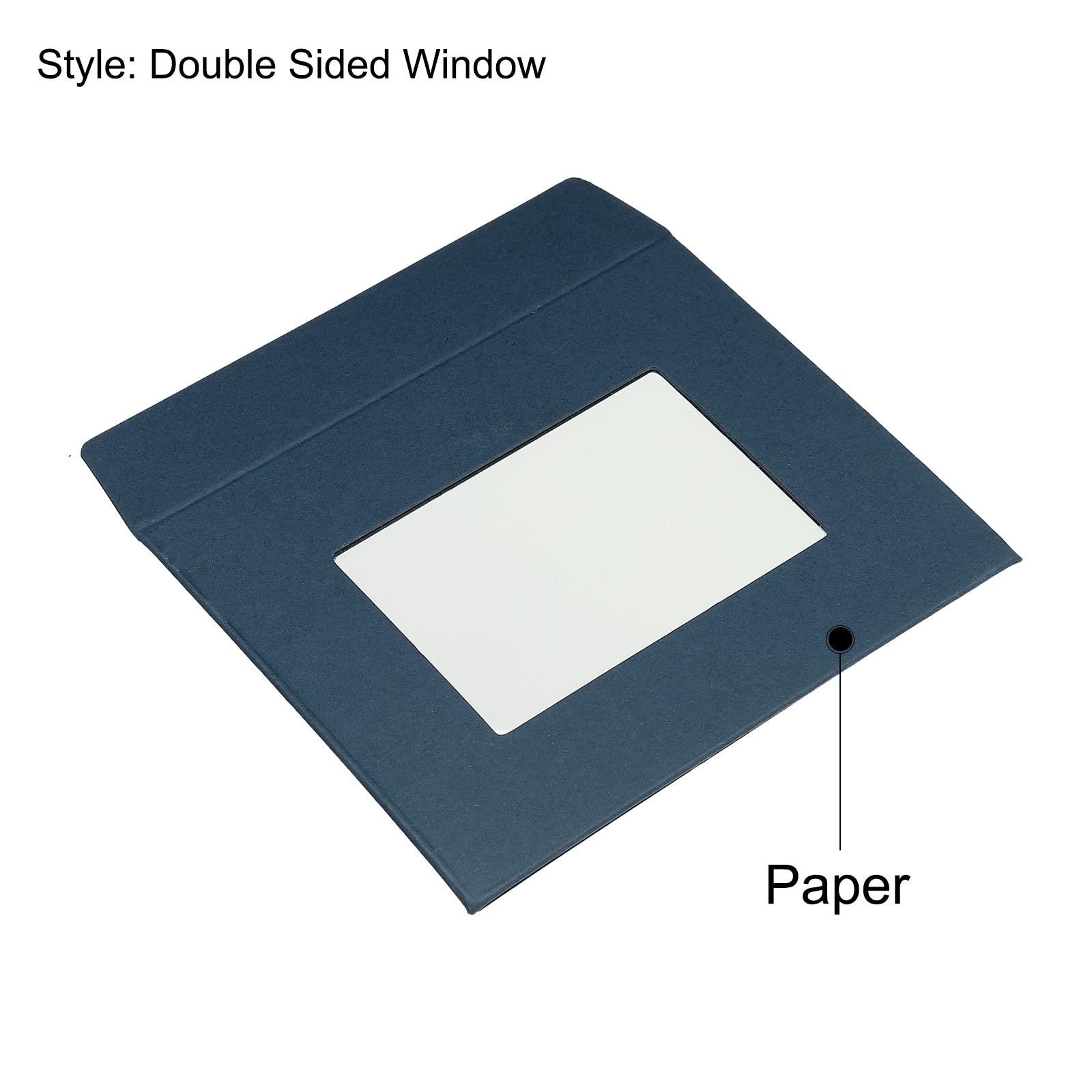 Sourcing Map 10x8 Enveloppe Fenêtre Bleue Double Face x10