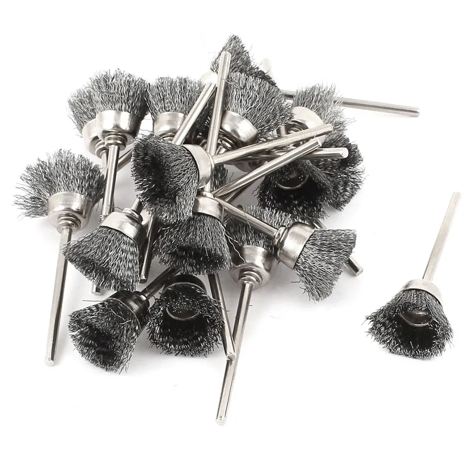Sourcingmap Industrial brosse polissage métal lot 22 inox