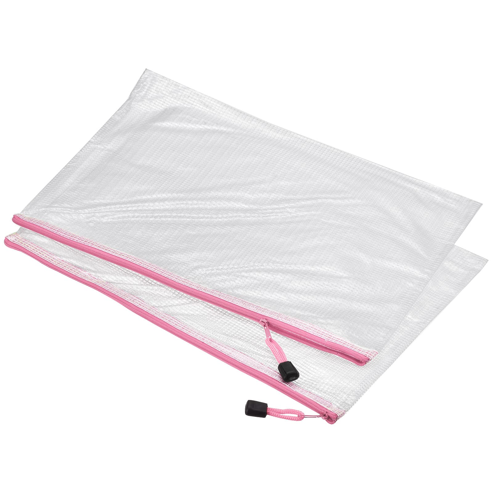 sourcing map pochette zip A4 rose lot 12 PVC