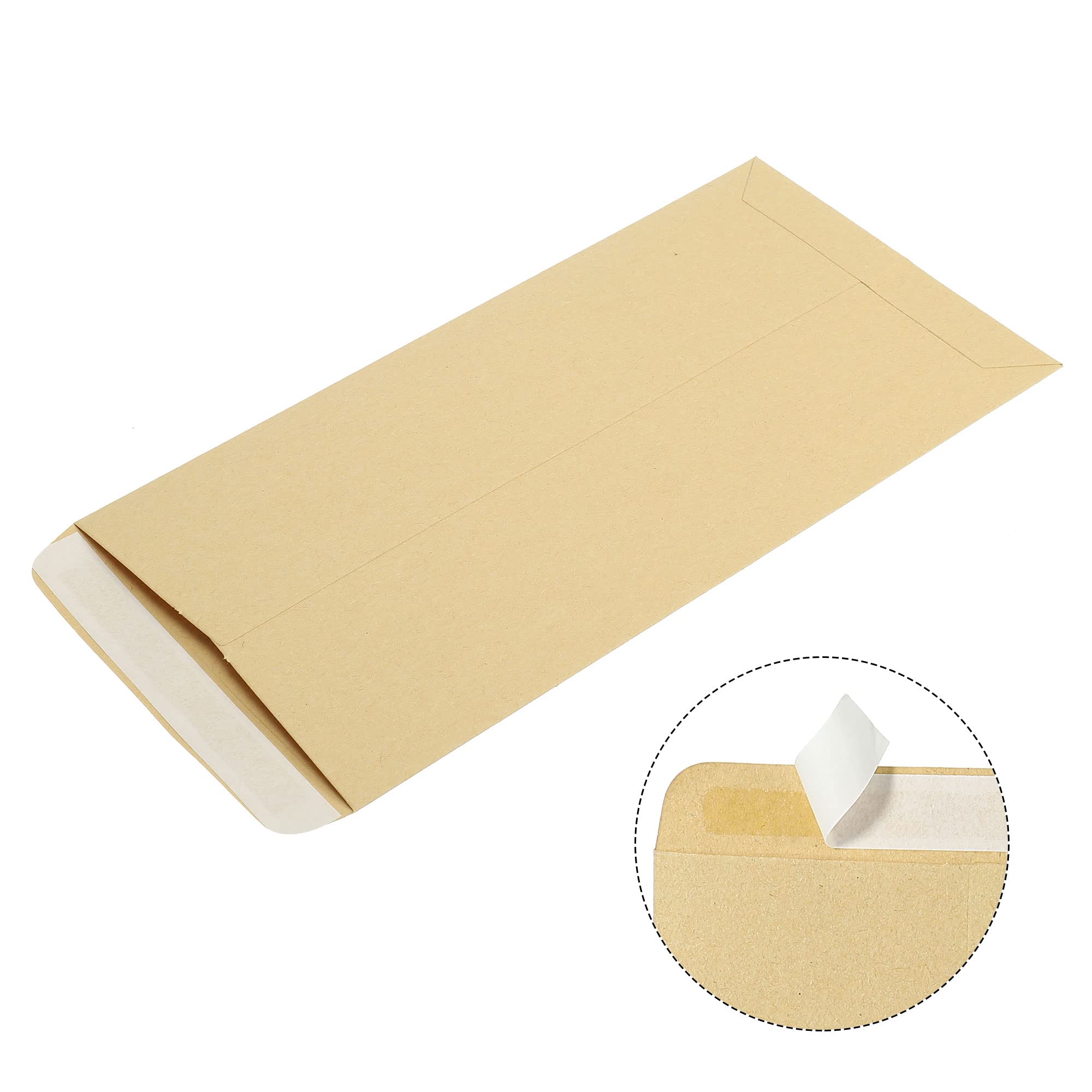 sourcing map #6 enveloppes jaunes 25 pièces autoadhésives 23x12 cm
