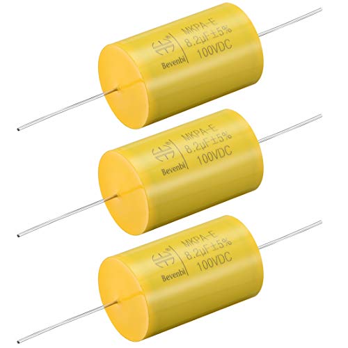 sourcing map 8.2uF 100V condensateur film polypropylène lot 3