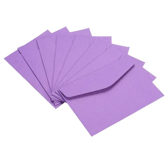Sourcingmap mini enveloppe papier violet 8,2x11,5 cm lot 60