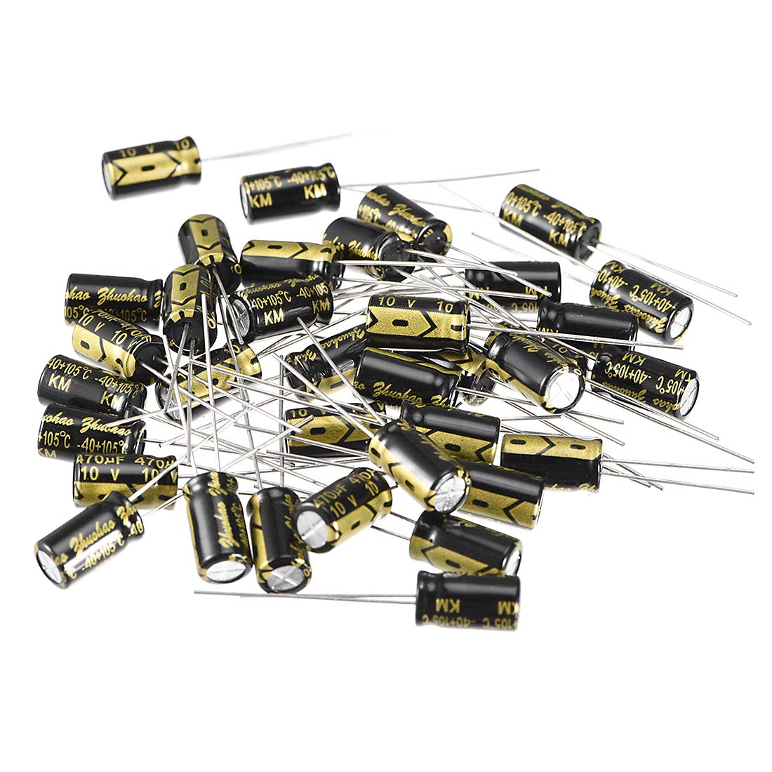 sourcingmap 470uF 10V condensateur électrolytique 30 pcs 6x12mm