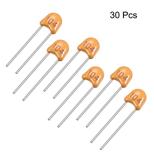sourcing map Industrial condensateur céramique 0.1uF 50V lot 30