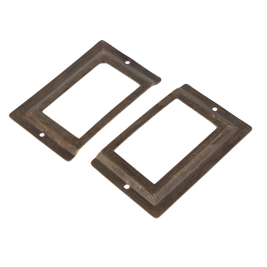 Sourcingmap Office porte-étiquette métal bronze lot 10 80mm