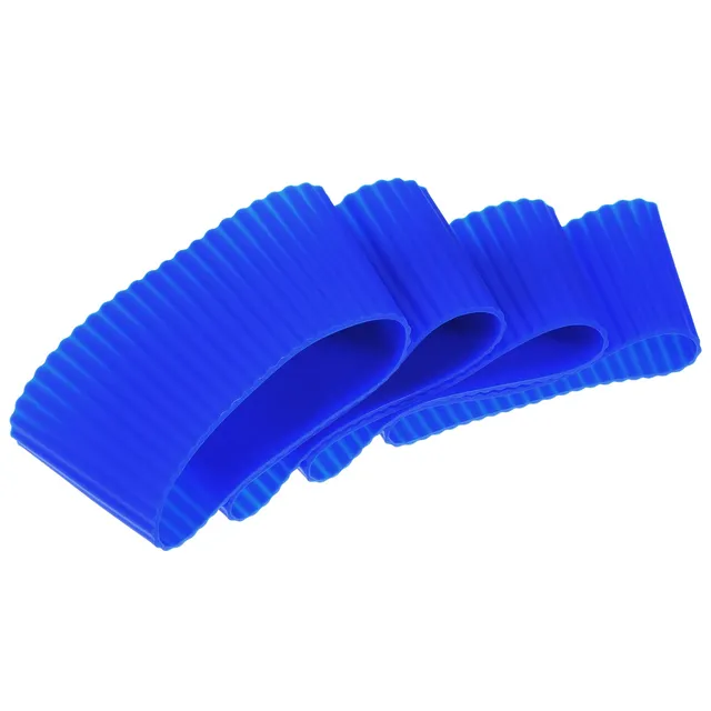 Sourcing Map Home Manchon Tasse Silicone Bleu 60mm Lot 4