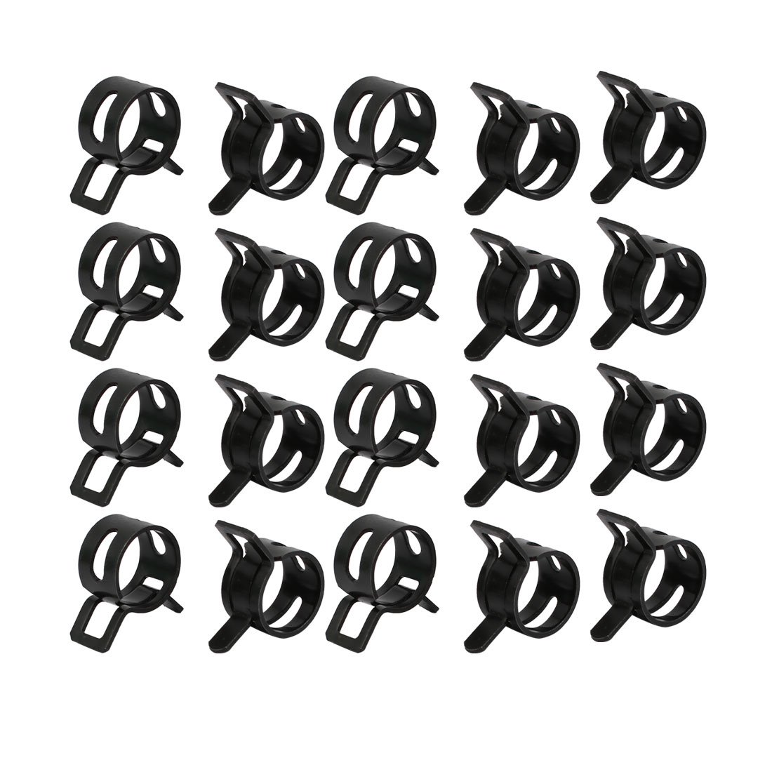 Sourcingmap Collier Serrage Ressort 11mm Lot 20pcs Noir