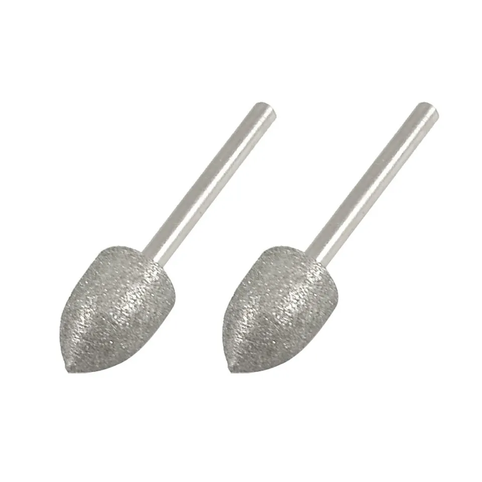 Sourcingmap Fraises diamant coniques 10 mm lot 2 tige 3 mm