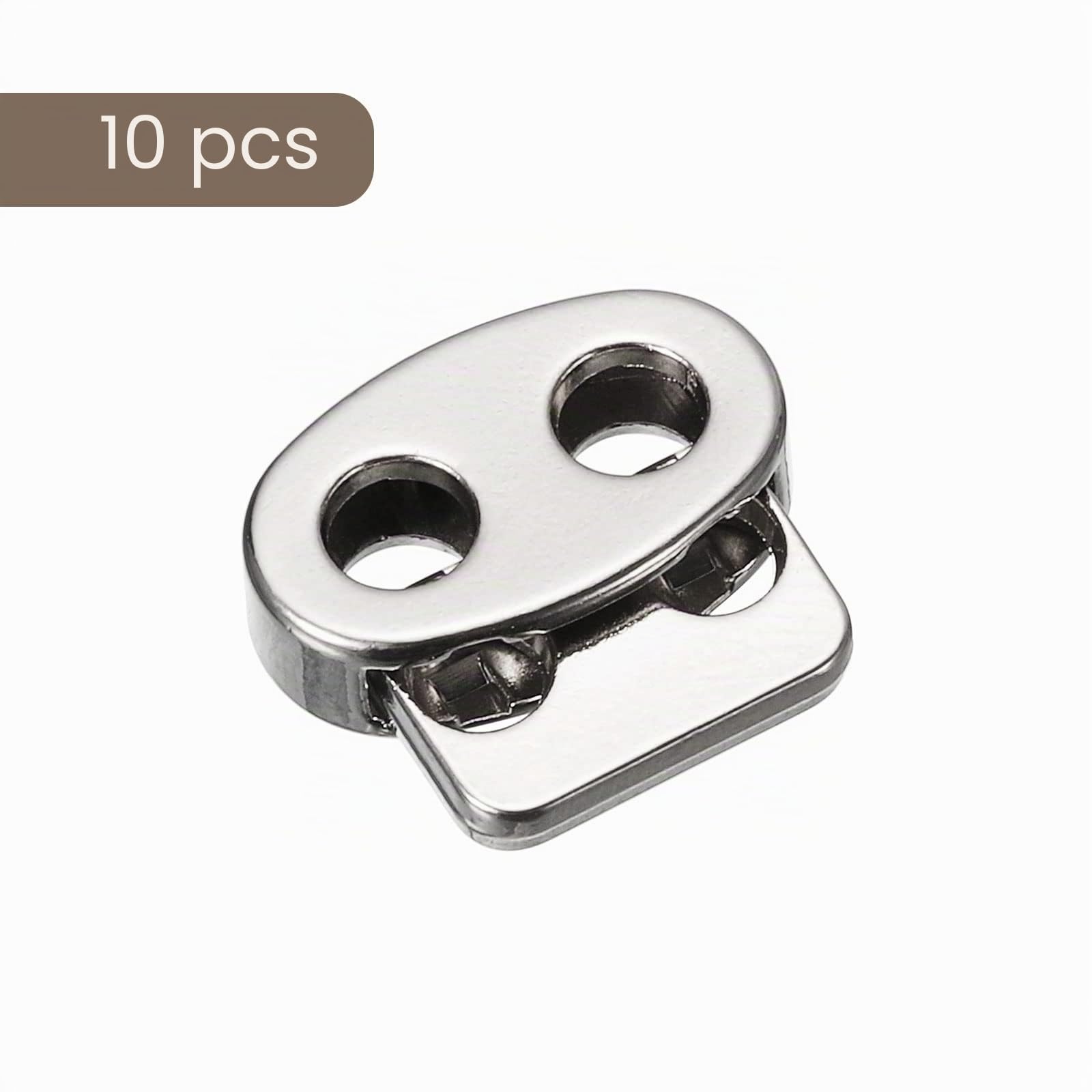 Sourcing Map Home & Garden arrêt cordon 17x14,7mm argent 10 pcs