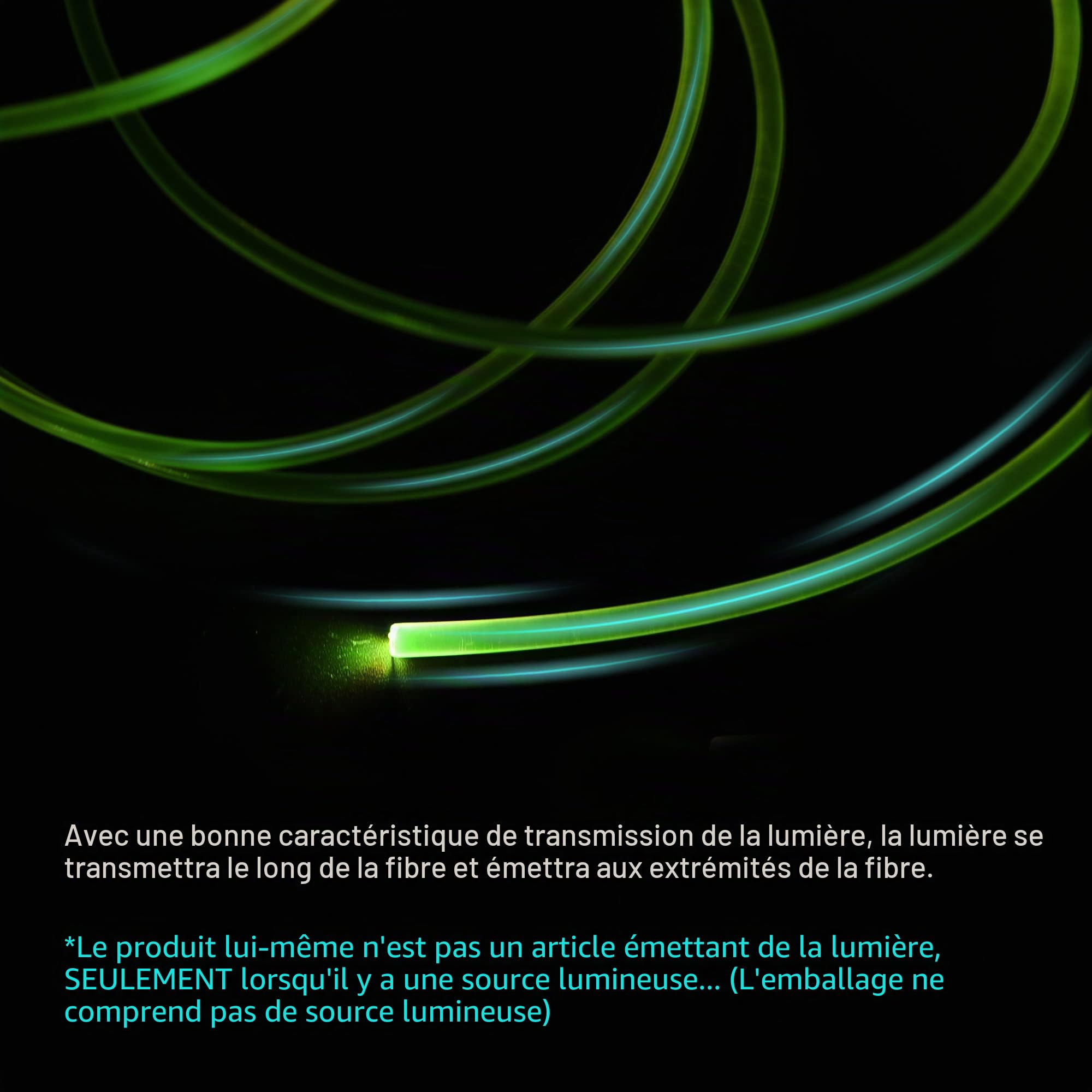 SOURCINGMAP Fibre optique PMMA 3mm 3m lueur latérale