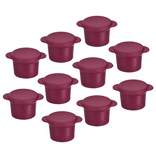 Sourcing map bouchon bouteille silicone 27mm fuchsia 10 pièces