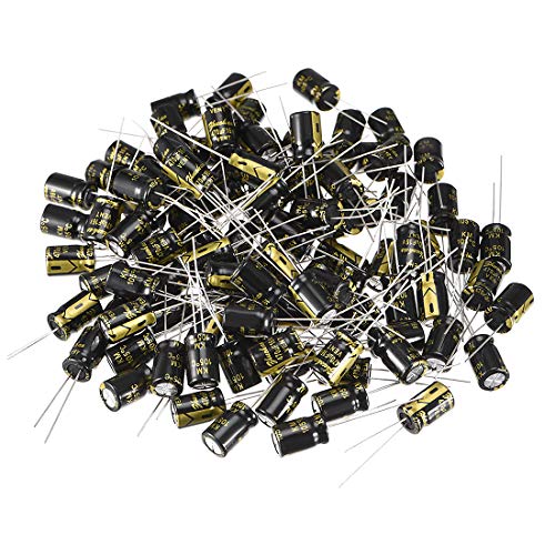 sourcing map 470uF 16V condensateur 100 pcs 8x12mm 105°C