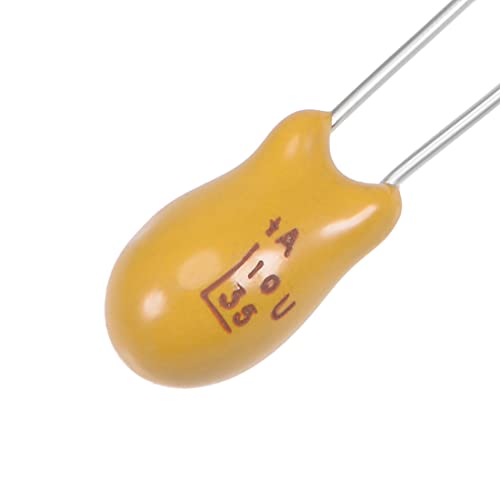 Sourcing Map 10uF 35V condensateur tantale 15 pcs radial jaune
