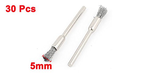 Sourcingmap Brosses Polissage Métal Tige 3mm Gris Lot 30