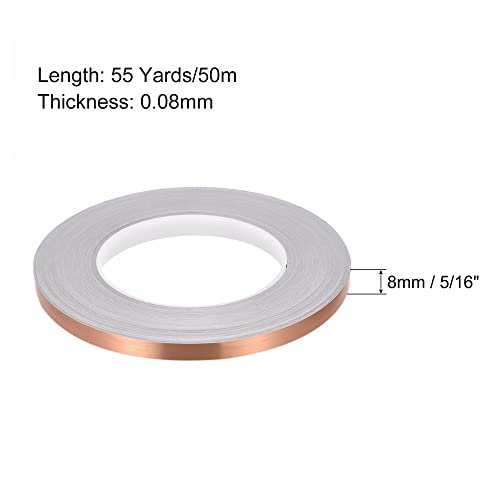 sourcing map Home & Garden ruban adhésif carrelage rose or 8mm x 50m