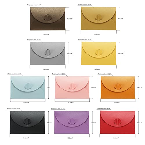 sourcing map mini enveloppes cœur multicolore lot 20