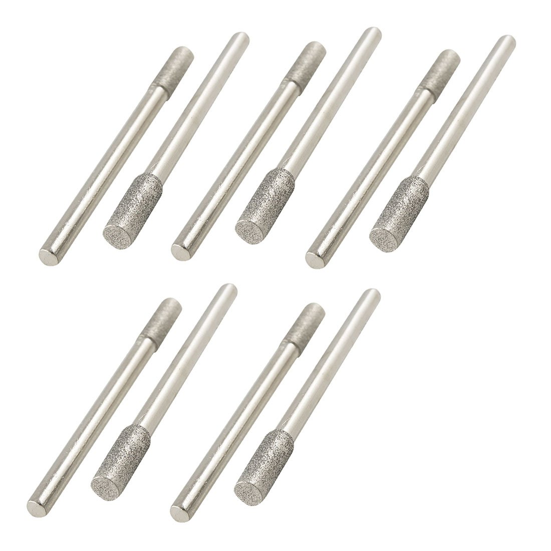 sourcingmap pointe diamant cylindrique 4mm queue 3mm lot 10