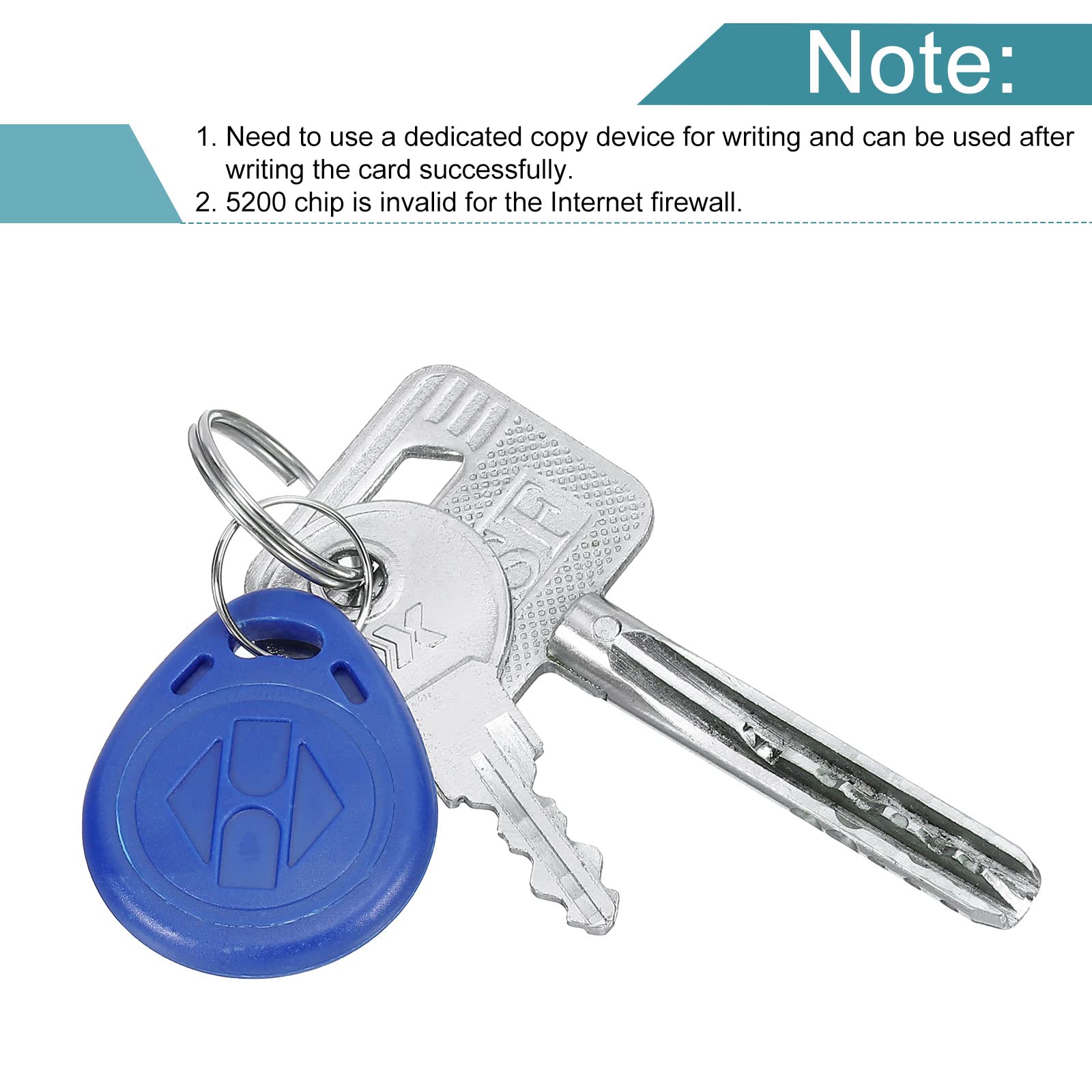 Sourcing Map Electronics Badge RFID 125KHz 5200 Bleu x6 Copiable