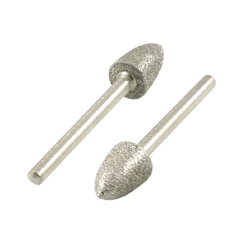 sourcingmap Meule diamant conique 8 mm lot de 2
