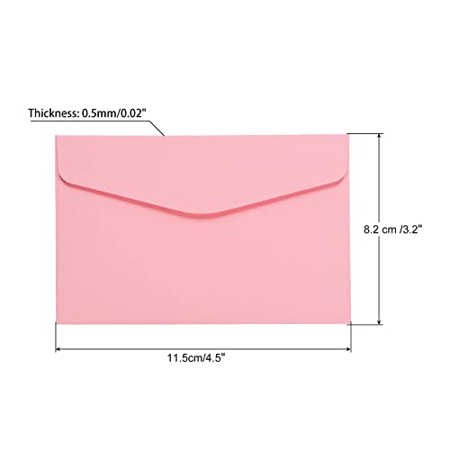 sourcing map Office mini enveloppes papier rose 60 pièces