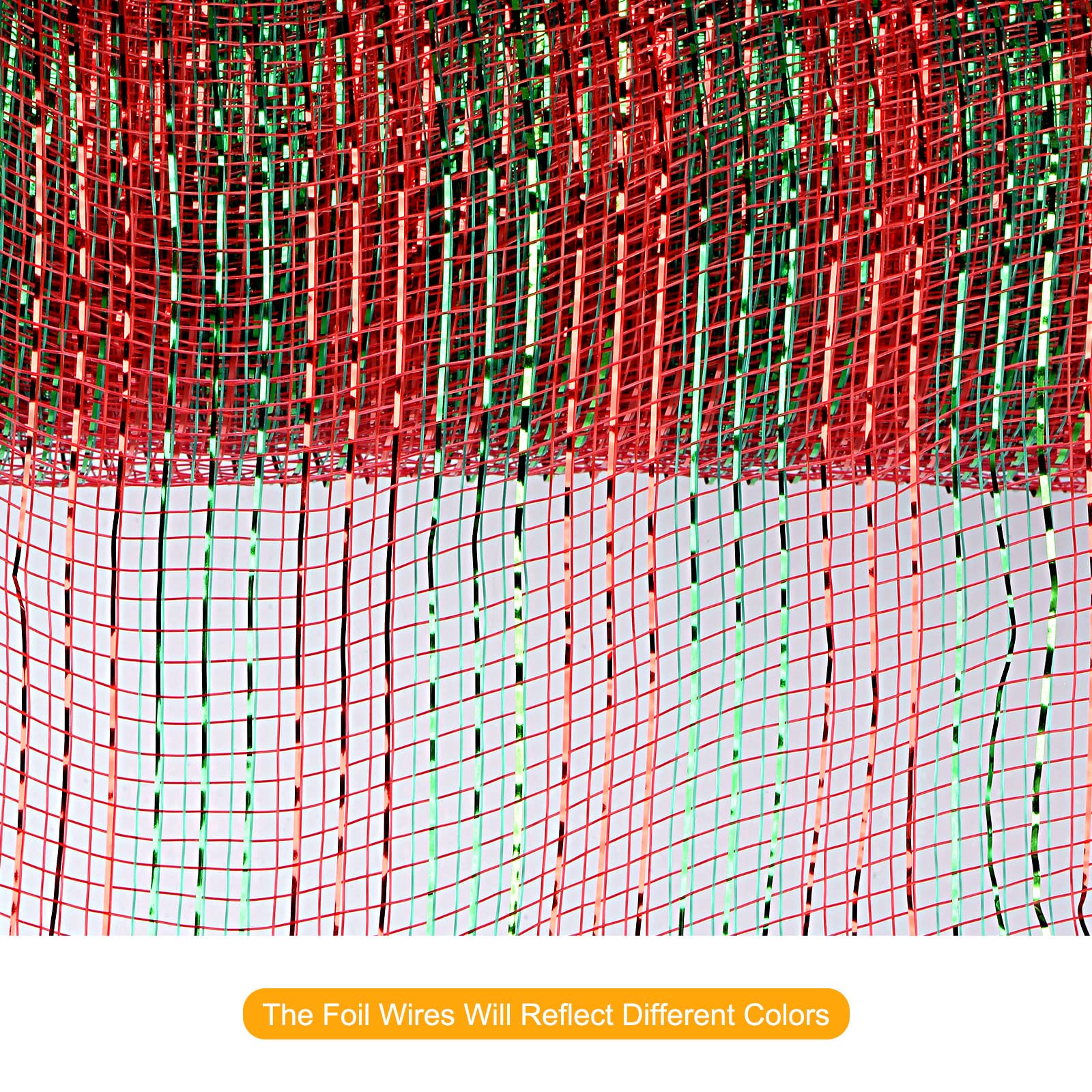 sourcing map Home & Garden maille 10 pouces x 10 yards vert rouge 1 rouleau