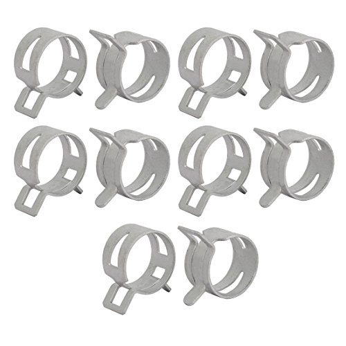 Sourcing Map Collier Serrage Ressort 19mm Lot de 10