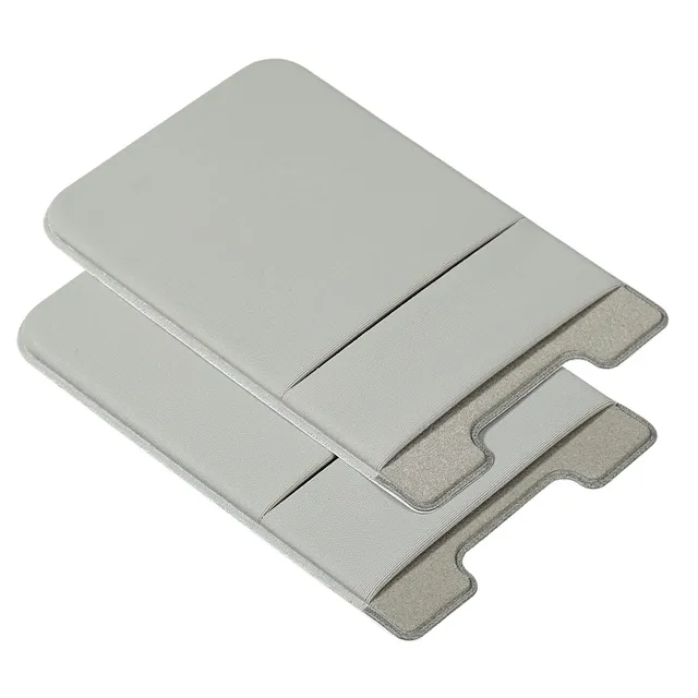 Sourcing Map Electronics porte-carte téléphone double couche gris lot 2