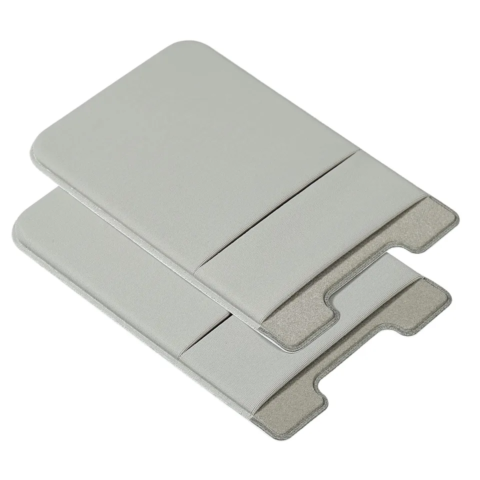 Sourcing Map Electronics porte-carte téléphone double couche gris lot 2