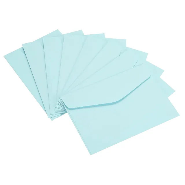 Sourcingmap mini enveloppe papier bleu clair 8,2x11,5 cm lot 100