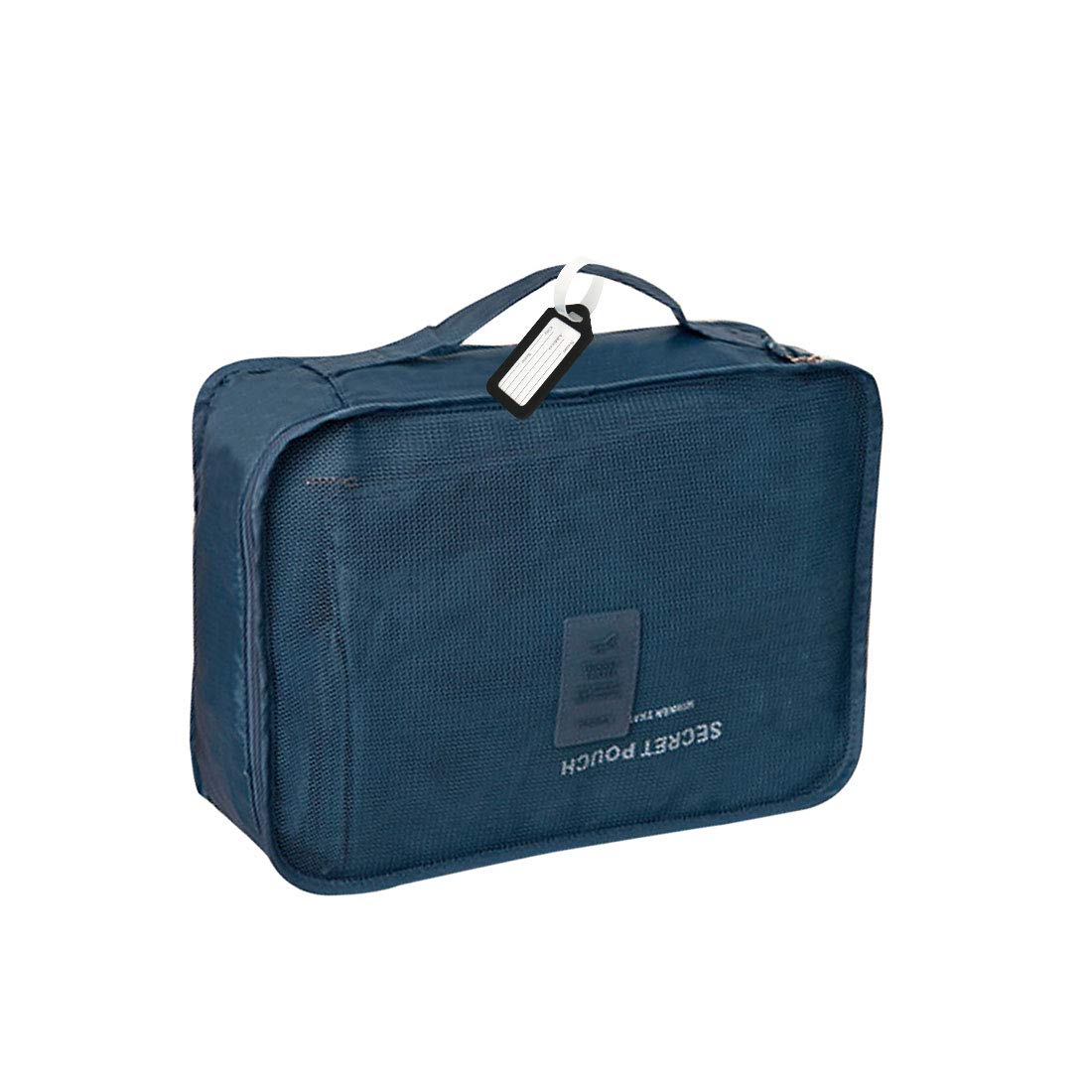 Sourcing Map Étiquette Bagage Plastique Noir Lot de 20