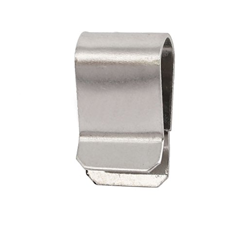 Sourcing Map clip U ressort inox 21,4mm 25 pcs argent